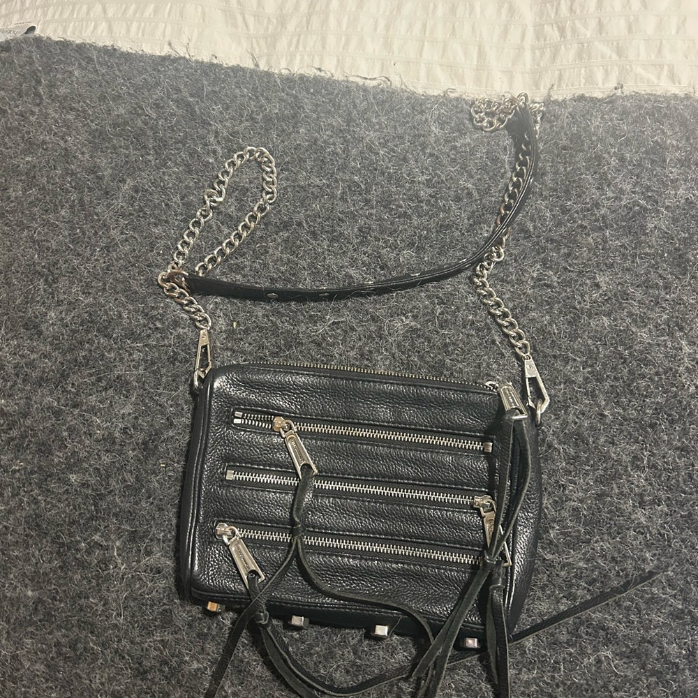 Rebecca Minkoff Black Leather Crossbody Bag
